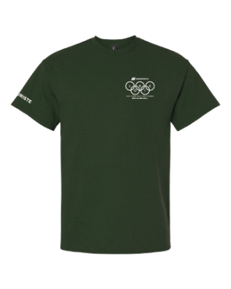 Image de T-shirt manches courtes - Vert forêt - Secouriste