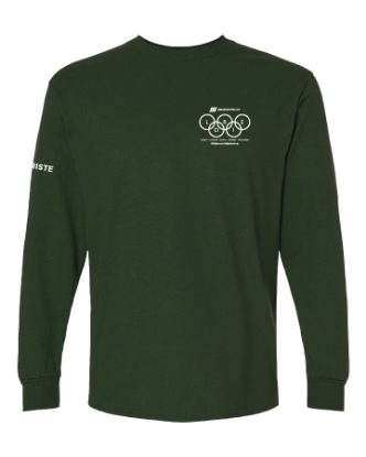 Image de T-shirt manches longues - Vert forêt - Secouriste