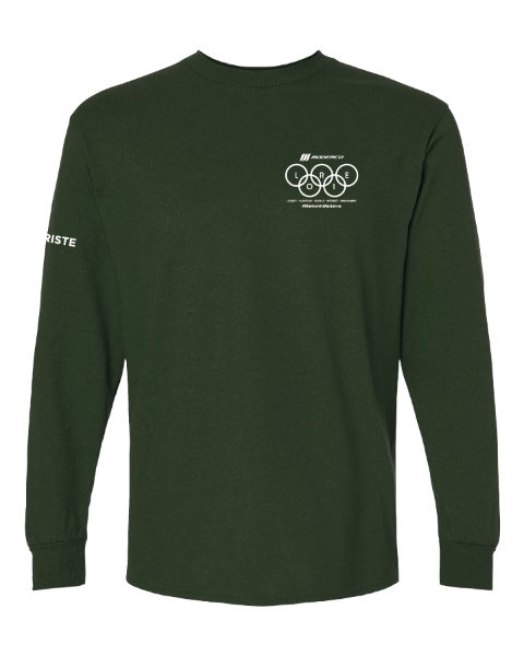 Image de T-shirt manches longues - Vert forêt - Secouriste